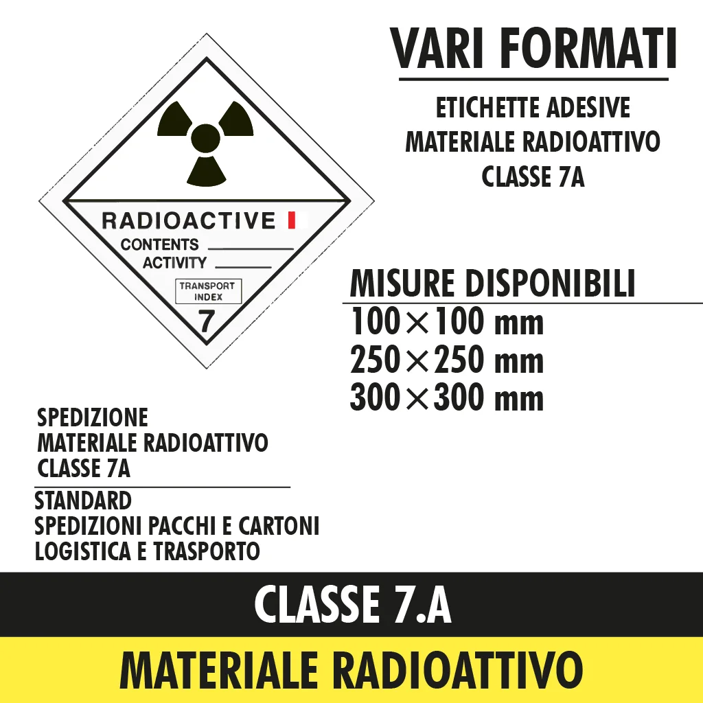 classe 7a materiale radioattivo