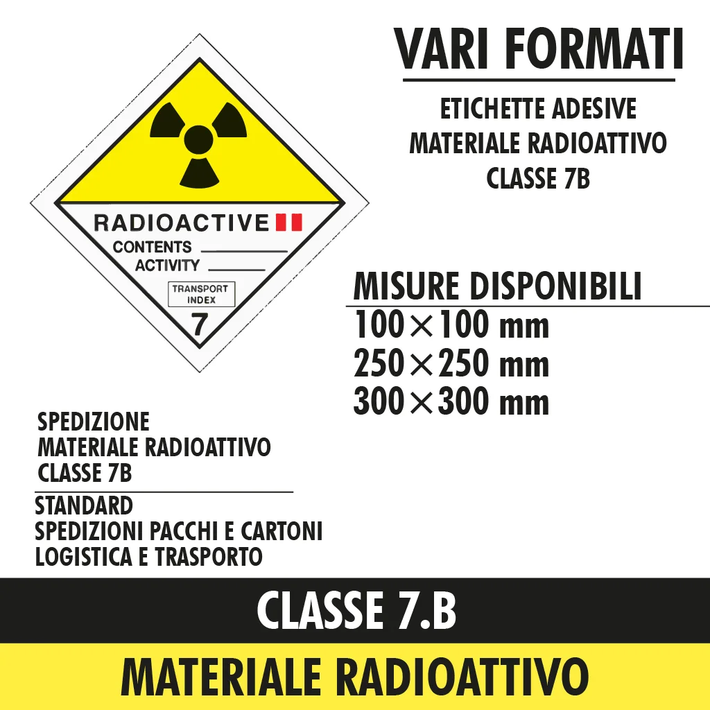 classe 7b materiale radioattivo