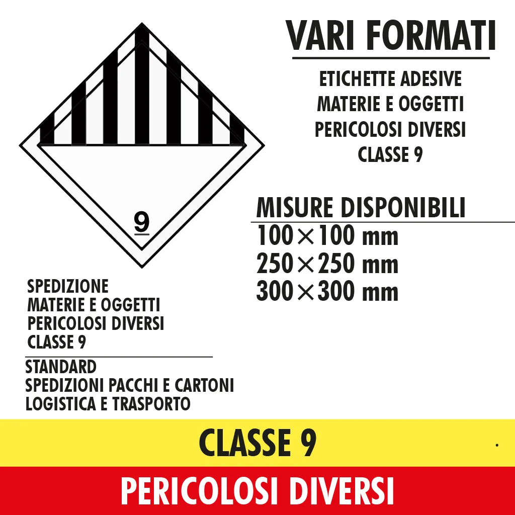 classe 9 pericolosi diversi