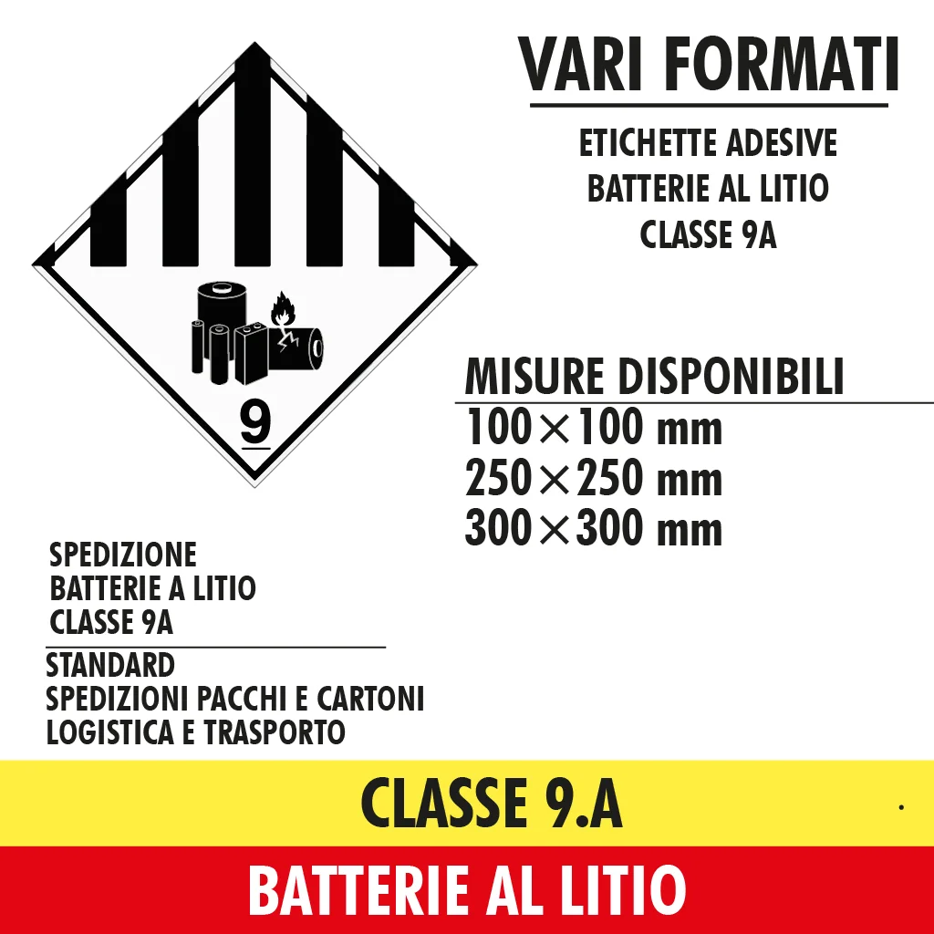 classe 9a batterie al litio
